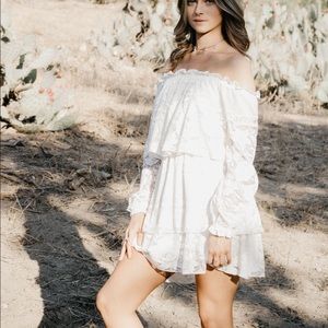 SHOW ME YOUR MUMU White Lace Dress! Only worn once